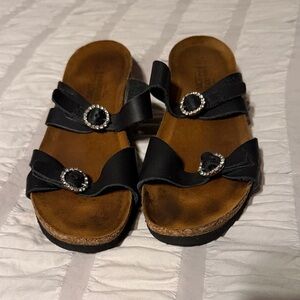 Naot Black Women's Sandals